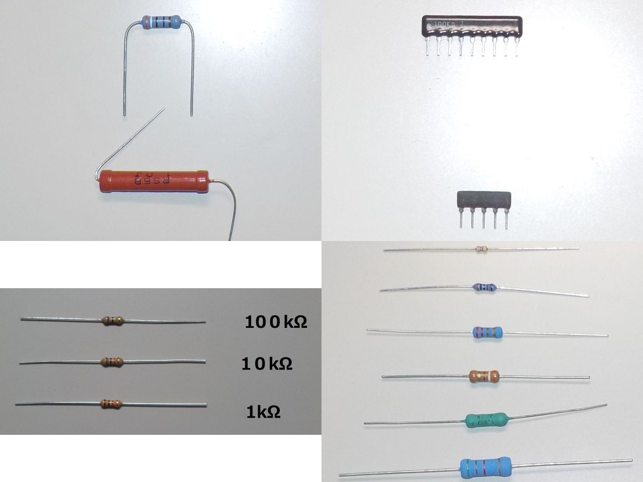抵抗器各種の写真